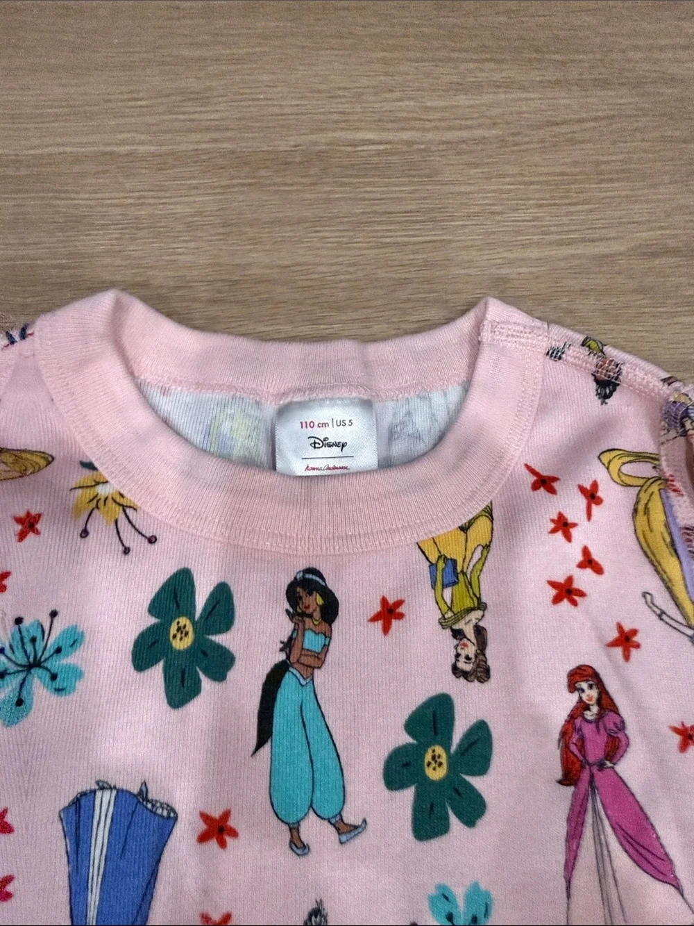 Hanna Andersson Pink Princess Print Kids Pajama Set